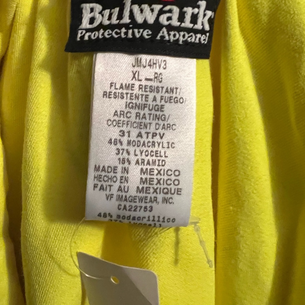Bulwark Hi-Vis Yellow Bomber Jacket - Picture 5 of 10